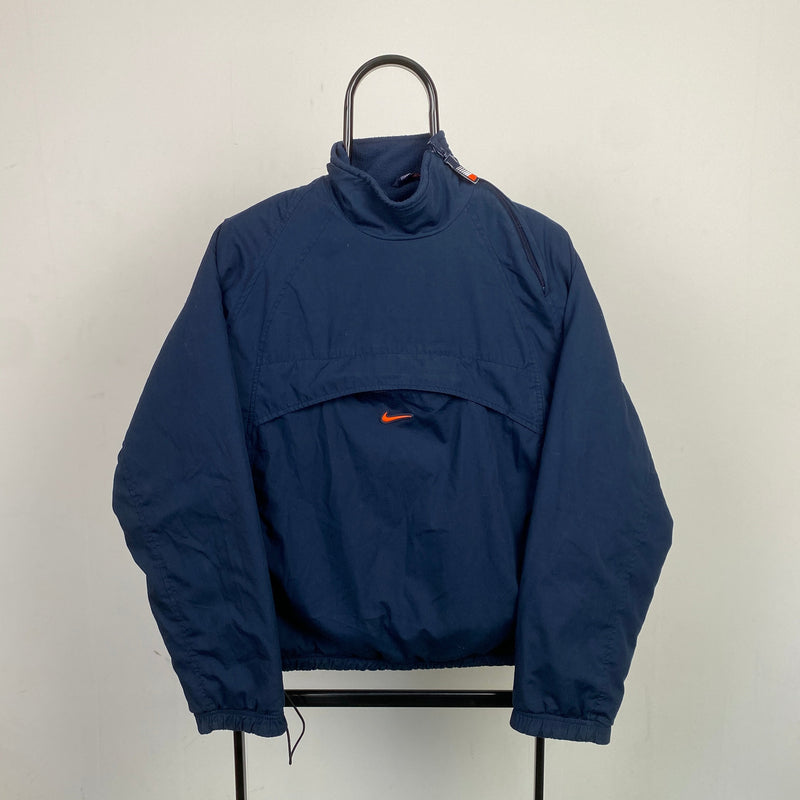 Vintage Nike Reversible Side Winder Sweatshirt Blue Small