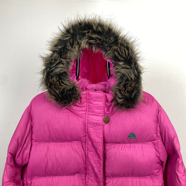 Vintage Nike ACG Puffer Jacket Pink XL