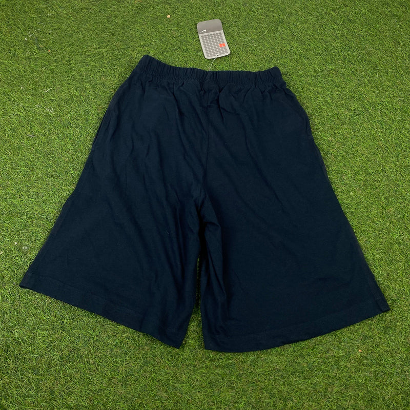 Vintage Nike Cotton Shorts Blue Small