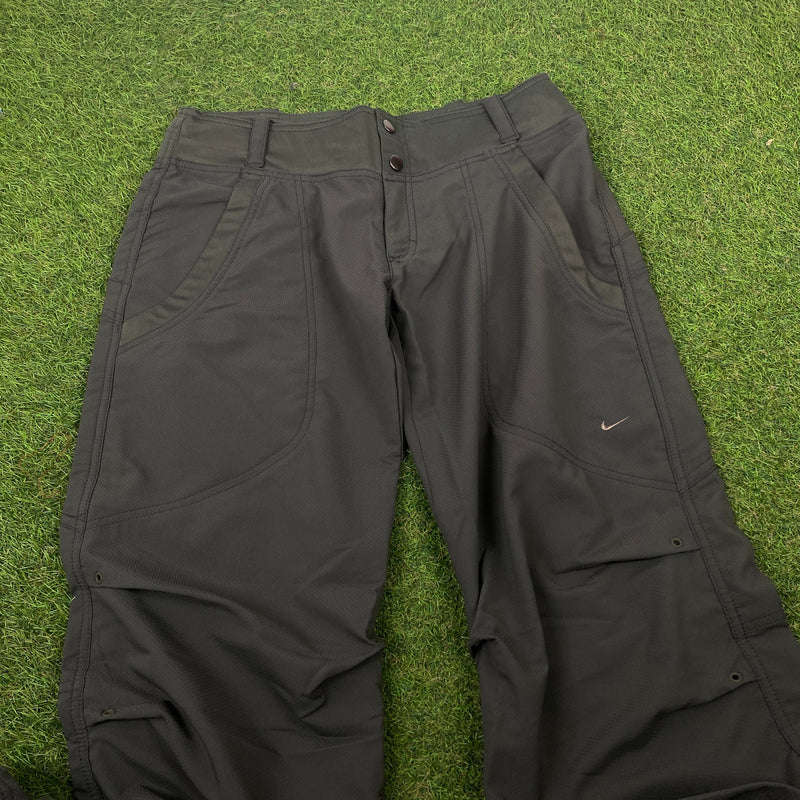 Vintage Nike Parachute Cargo Joggers Grey Small