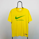 Vintage Nike Football T-Shirt Yellow Large