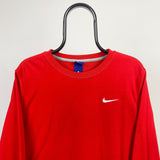 Vintage Nike Sweatshirt Red Large