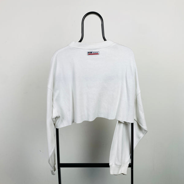 Retro Reebok Cropped Sweatshirt White XL