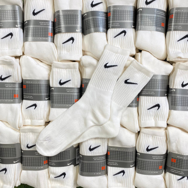 Vintage Nike Socks 3 Pack White