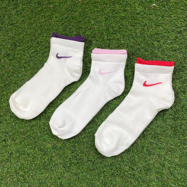 Vintage Nike Socks 3 Pack Colour