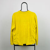 Vintage Nike Towelling Sweatshirt Yellow Medium