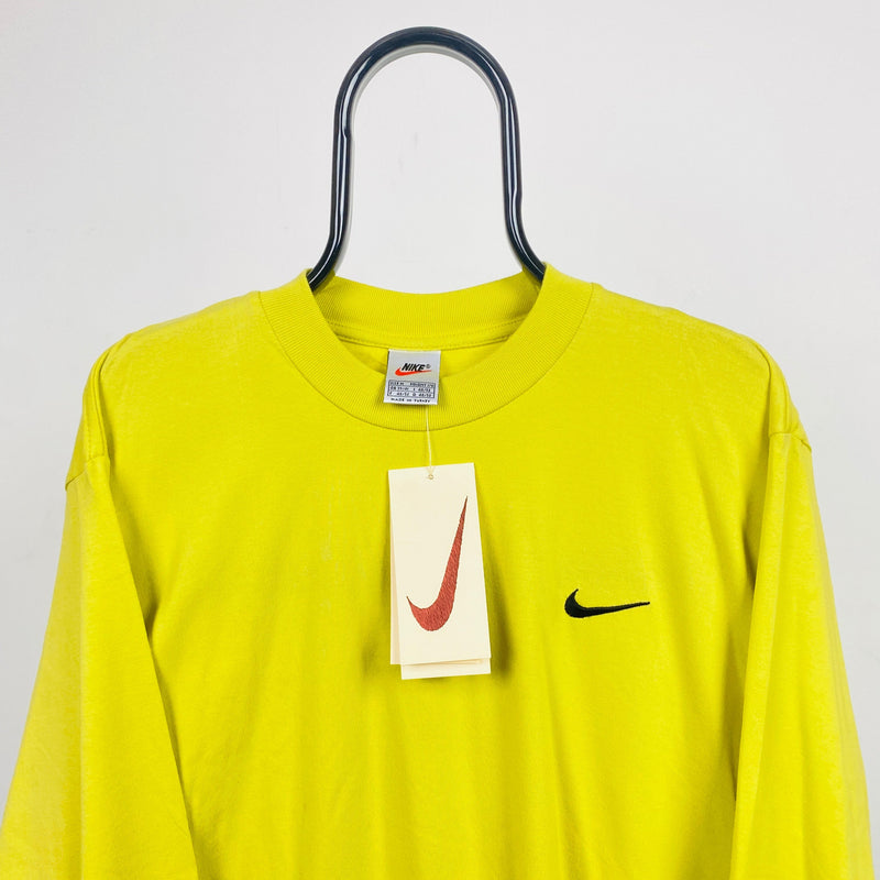 Vintage Nike Longsleeve T-Shirt Green Medium