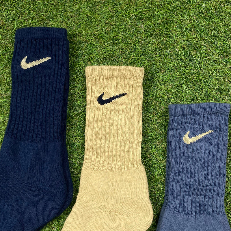 Vintage Nike Socks 3 Pack Brown