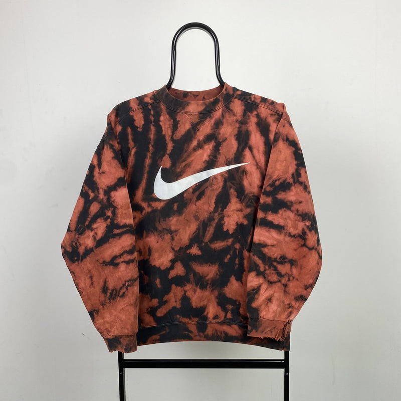 Vintage Nike Tie Dye Sweatshirt Black XS