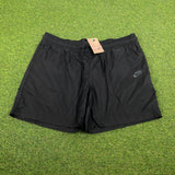 Vintage Nike Nylon Shorts Black XL