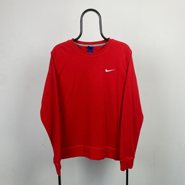 Vintage Nike Sweatshirt Red Large