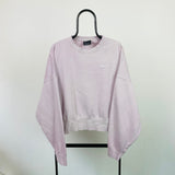 Vintage Nike Cropped Sweatshirt Purple Large