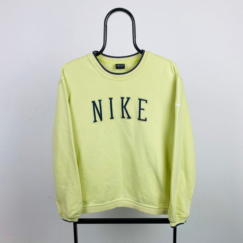 Vintage Nike Sweatshirt Yellow Large