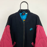 Vintage Nike Air Jordan Wool Varsity Jacket Black XL