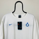 Vintage Nike Italy Football T-Shirt White XXL