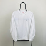 Vintage Nike Sweatshirt White Medium