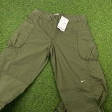 Vintage Nike Parachute Joggers Green XS