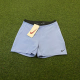 Vintage Nike Gym Bike Shorts Blue Medium