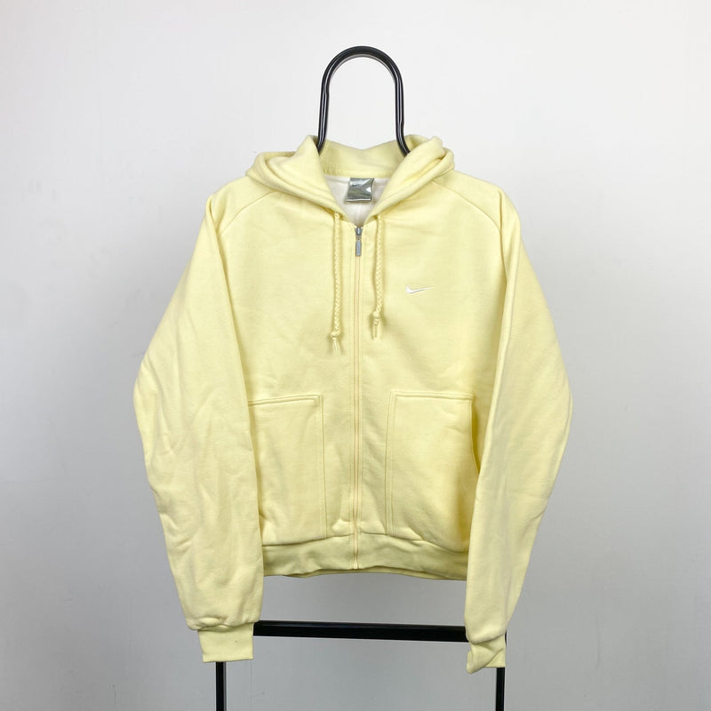 Vintage Nike Zip Hoodie Yellow XL