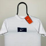 Vintage Nike Centre Swoosh T-Shirt White XS