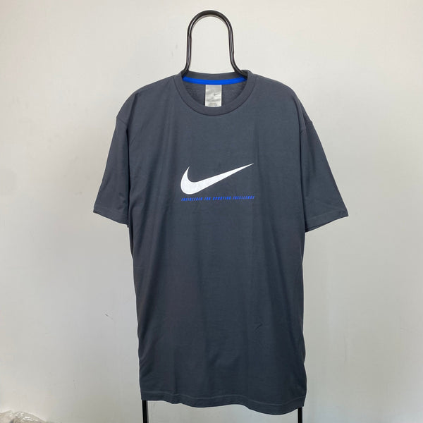 Vintage Nike Swoosh T-Shirt Grey 3XLT