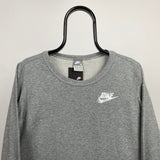 Vintage Nike Sweatshirt Grey Large