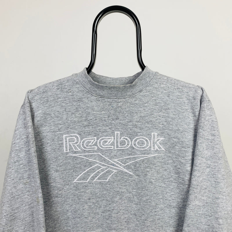 Retro Reebok Sweatshirt Grey Small