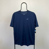 Vintage Nike Dri-Fit T-Shirt Blue Medium