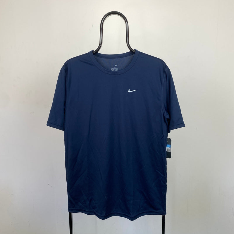 Vintage Nike Dri-Fit T-Shirt Blue Medium