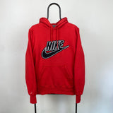 Vintage Nike Hoodie Red Small