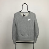 Vintage Nike Sweatshirt Grey Large