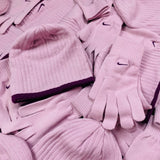 Vintage Nike Beanie Hat And Gloves Pink