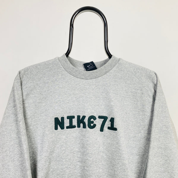 Vintage Nike Sweatshirt Grey XS