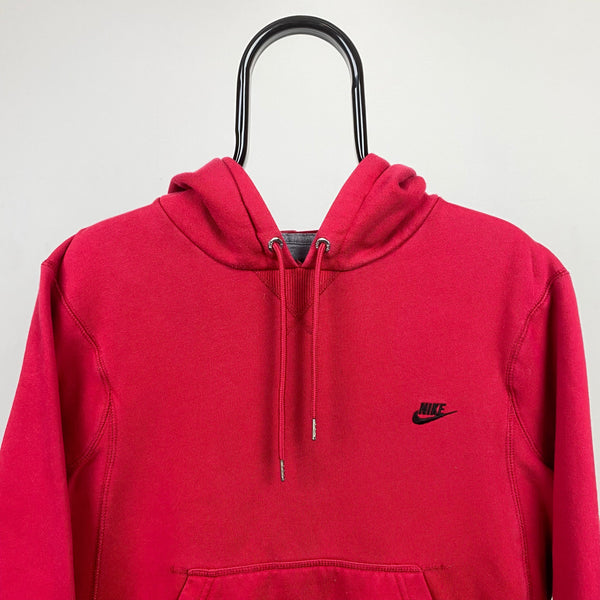 Vintage Nike Hoodie Pink Red Small