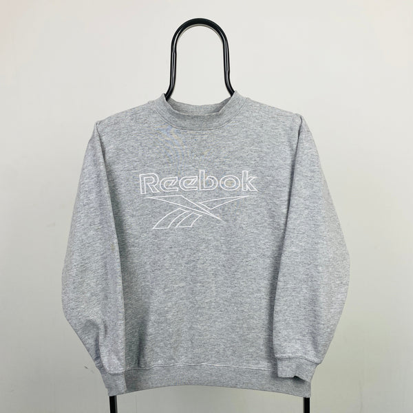 Retro Reebok Sweatshirt Grey Small