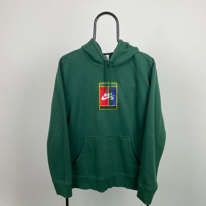 Vintage Nike Court Hoodie Green Medium