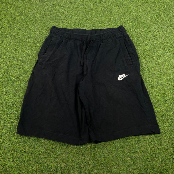 Vintage Nike Cotton Shorts Black Small