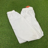 Vintage Nike Zip Pocket Joggers White Small