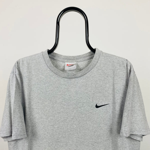 Vintage Nike Swoosh T-Shirt Grey Small