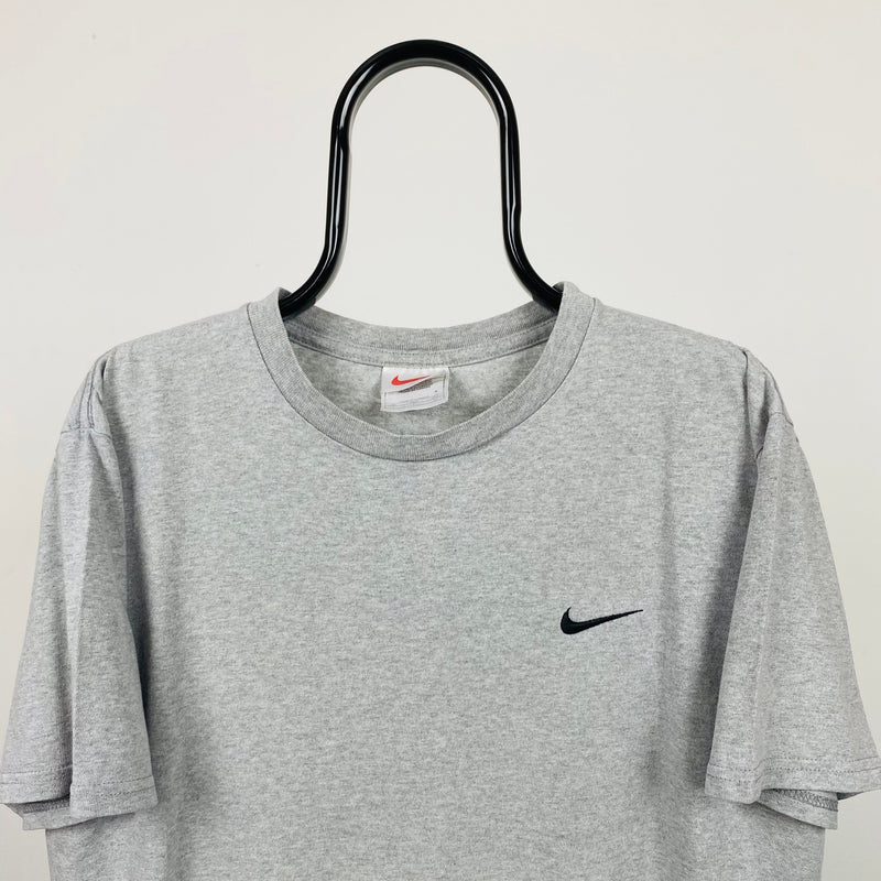 Vintage Nike Swoosh T-Shirt Grey Small