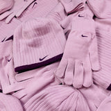 Vintage Nike Beanie Hat And Gloves Pink