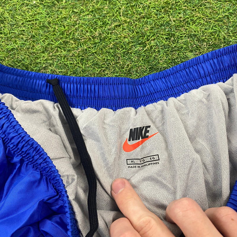 Vintage Nike Nylon Shorts Blue XL