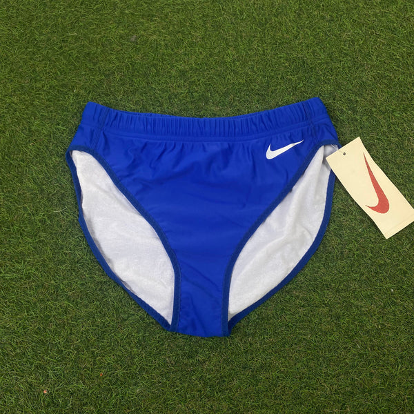 Vintage Nike Nylon Sprinter Shorts Blue XL