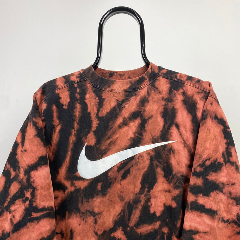 Vintage Nike Tie Dye Sweatshirt Black XS