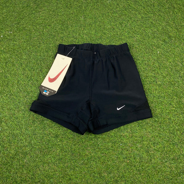 Vintage Nike Skinny Gym Shorts Black XS