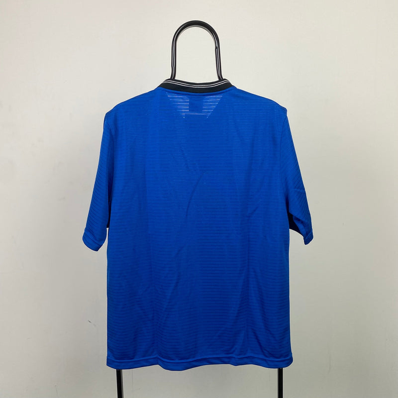 Vintage Nike Town Football Shirt T-Shirt Blue Medium