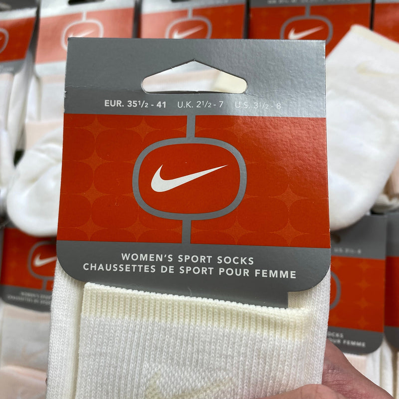 Vintage Nike Socks White Light Yellow