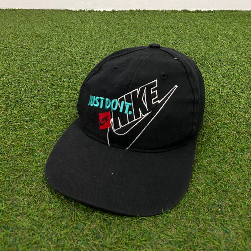 Vintage Nike Spell Out Hat Blue