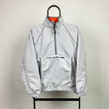 Vintage Nike 1/4 Zip Windbreaker Jacket Grey XS