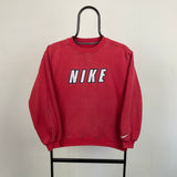 Vintage Nike Sweatshirt Red Small